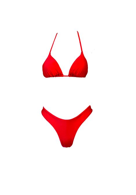 Red two-piece bikini set - women LES NUANCES | BASICRD